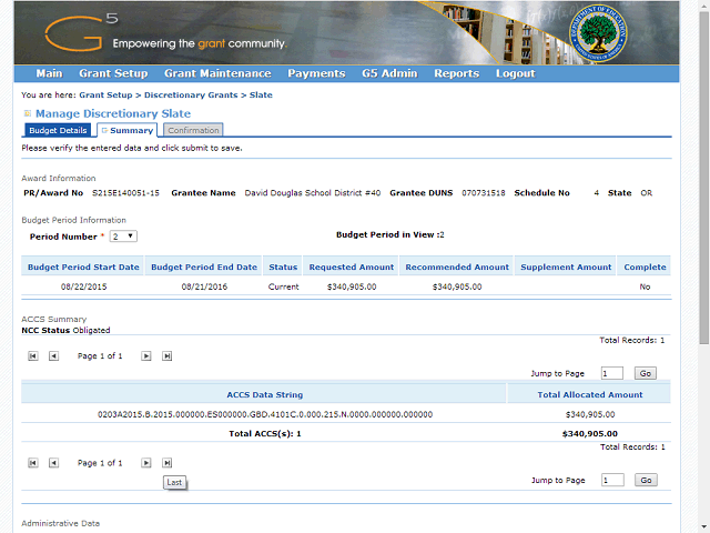 Screen image of this step