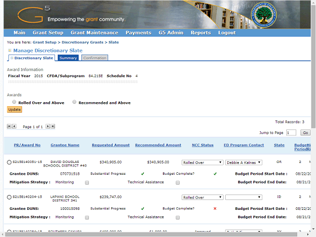 Screen image of this step