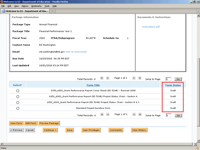 Screen image of this step