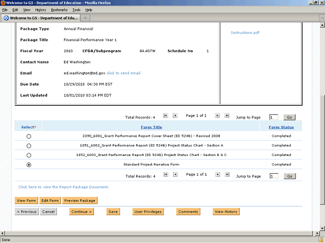 Screen image of this step