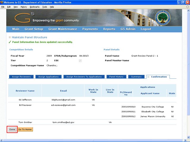 Screen image of this step