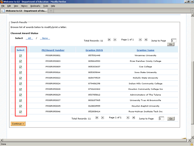 Screen image of this step