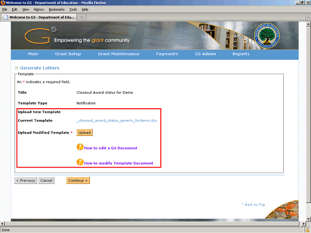 Screen image of this step
