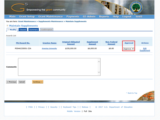 Screen image of this step