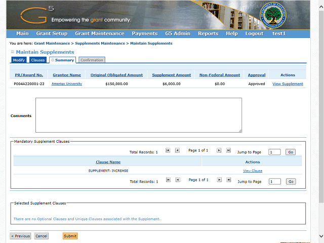 Screen image of this step