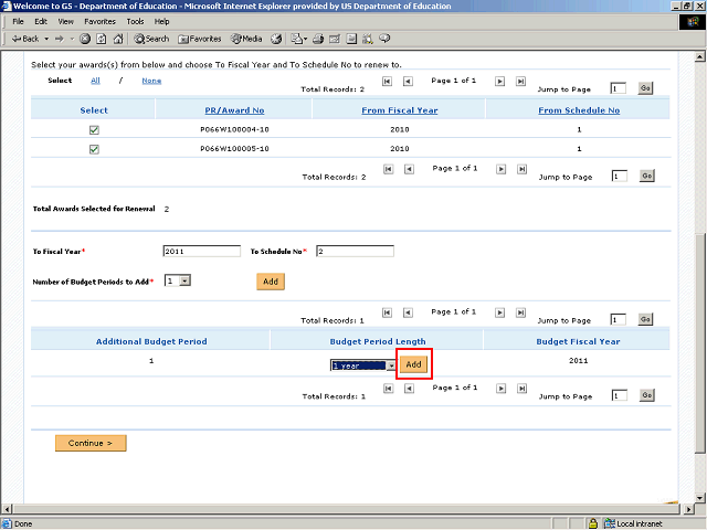 Screen image of this step