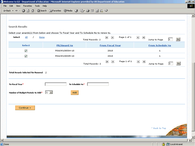 Screen image of this step