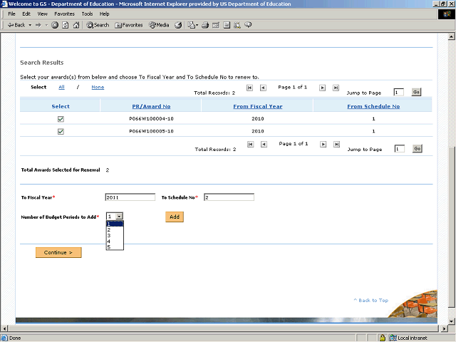 Screen image of this step