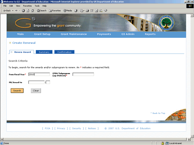 Screen image of this step