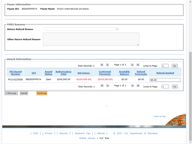 Screen image of this step