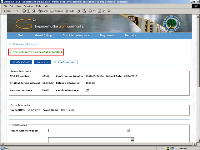 Screen image of this step