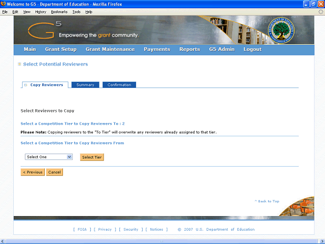 Screen image of this step