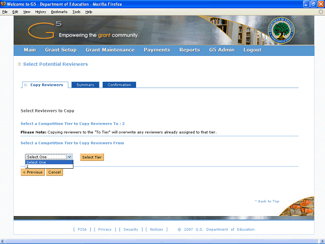 Screen image of this step