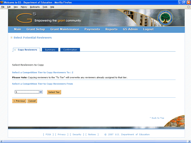 Screen image of this step