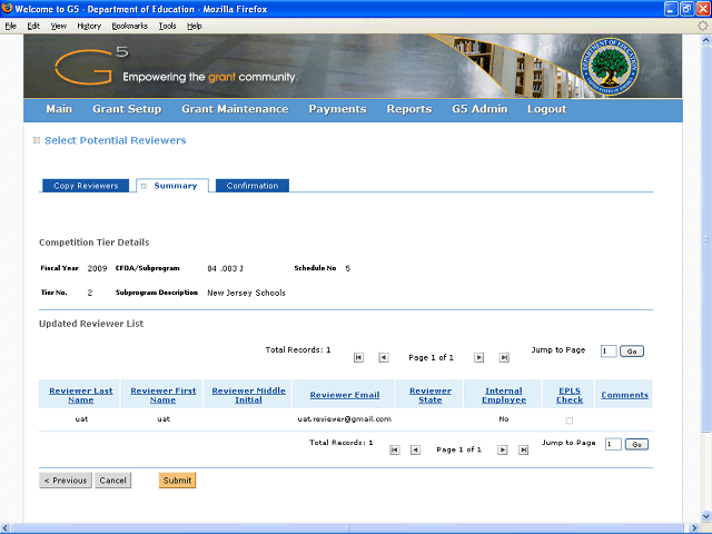 Screen image of this step