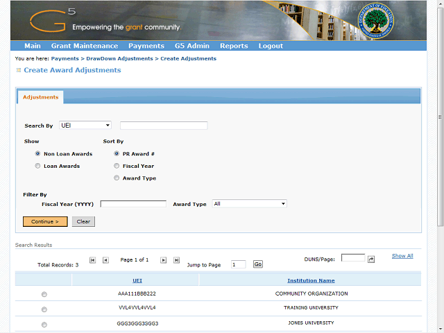 Screen image of this step