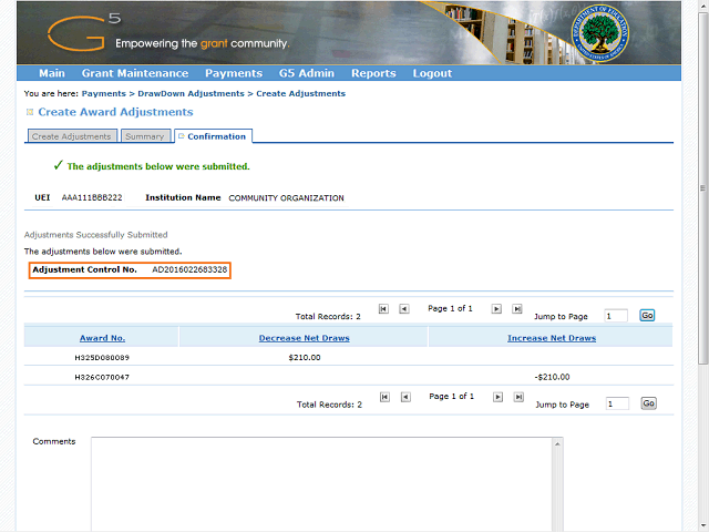 Screen image of this step