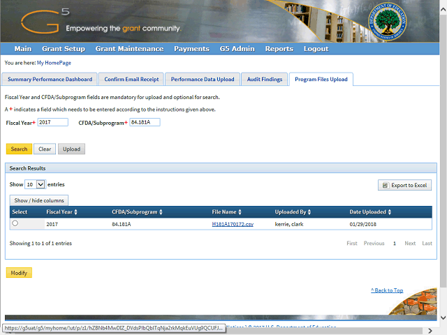 Screen image of this step