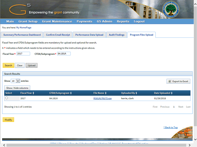 Screen image of this step