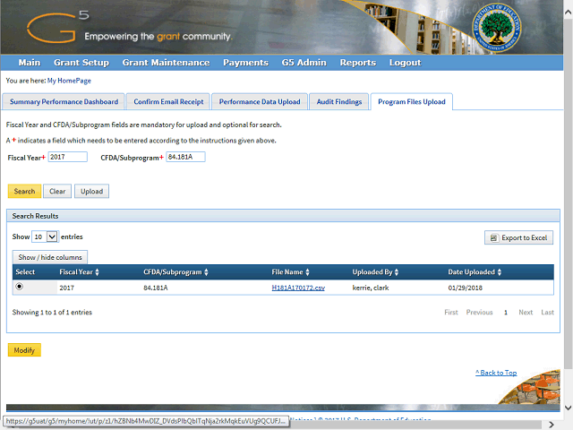 Screen image of this step