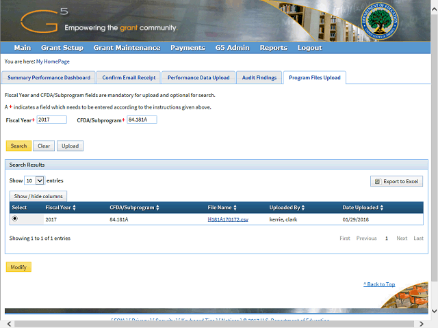 Screen image of this step