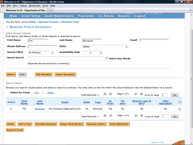 Screen image of this step