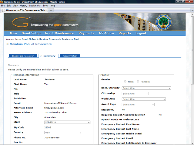 Screen image of this step