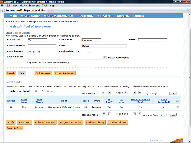 Screen image of this step