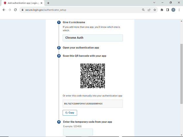 Screen image of this step
