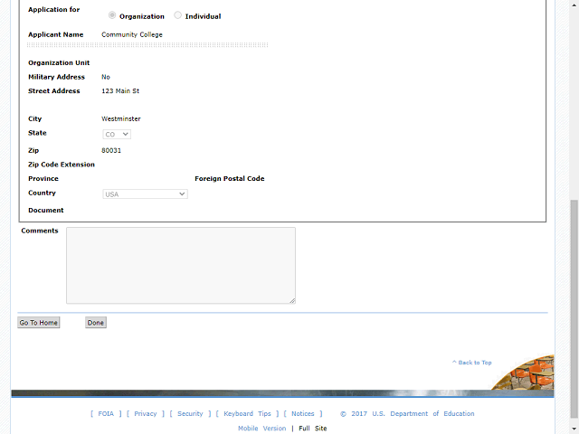 Screen image of this step