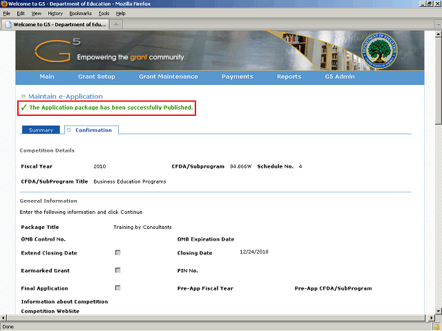 Screen image of this step