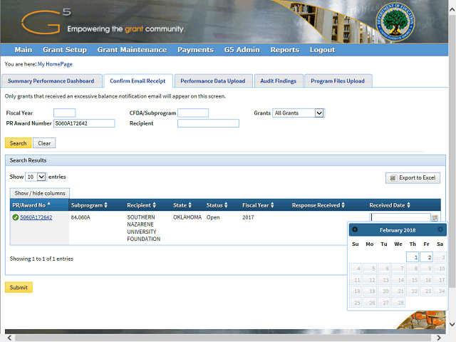 Screen image of this step
