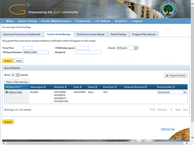 Screen image of this step