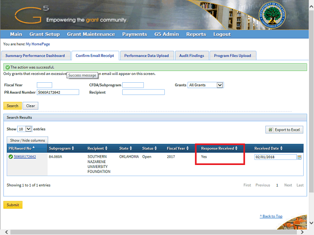 Screen image of this step