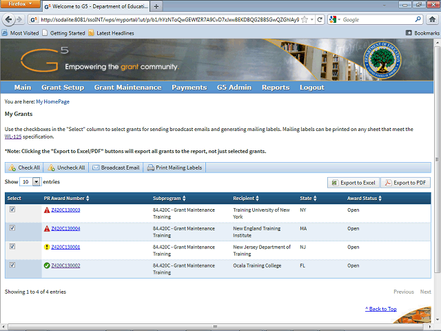 Screen image of this step