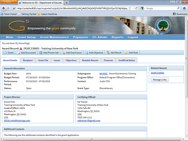 Screen image of this step