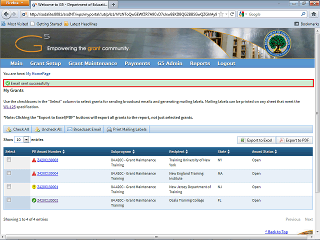 Screen image of this step