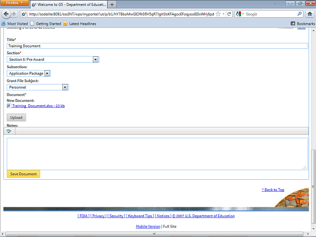 Screen image of this step