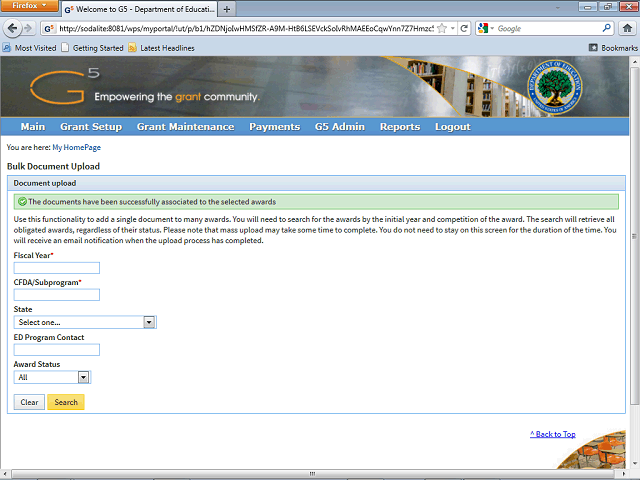 Screen image of this step