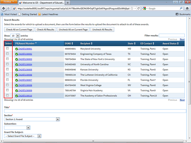 Screen image of this step
