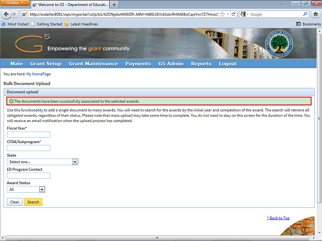 Screen image of this step