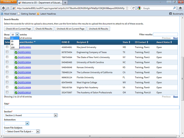 Screen image of this step