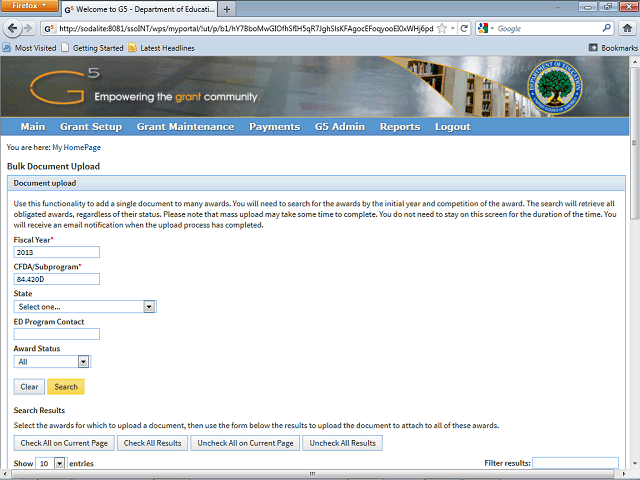 Screen image of this step