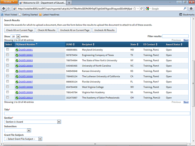 Screen image of this step