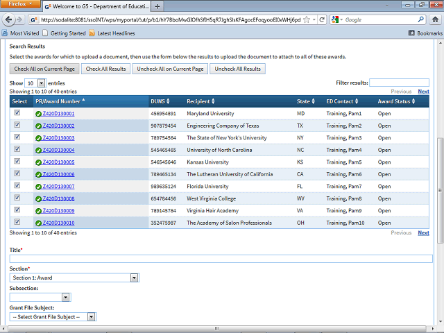 Screen image of this step