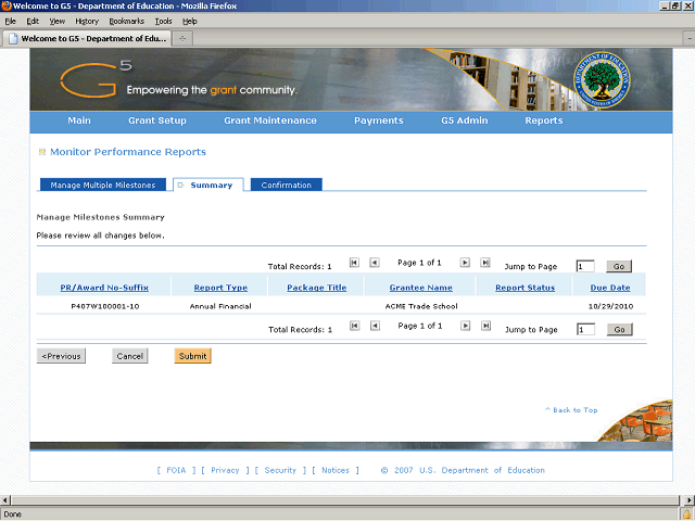 Screen image of this step