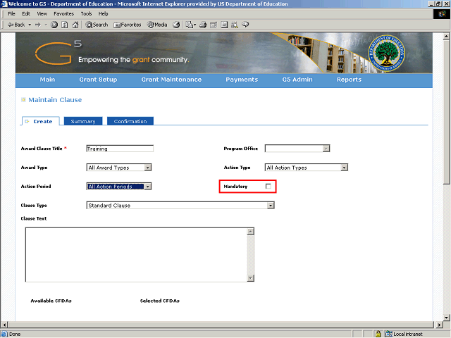Screen image of this step