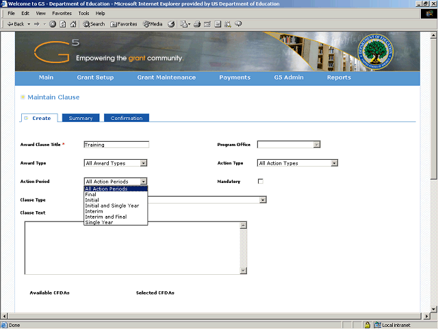Screen image of this step