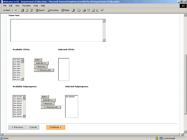 Screen image of this step