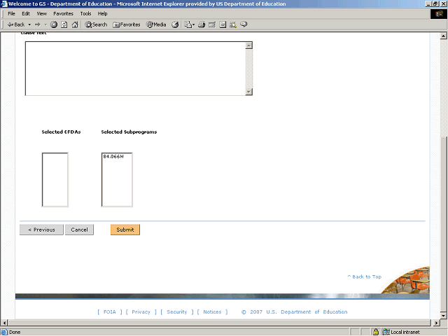 Screen image of this step